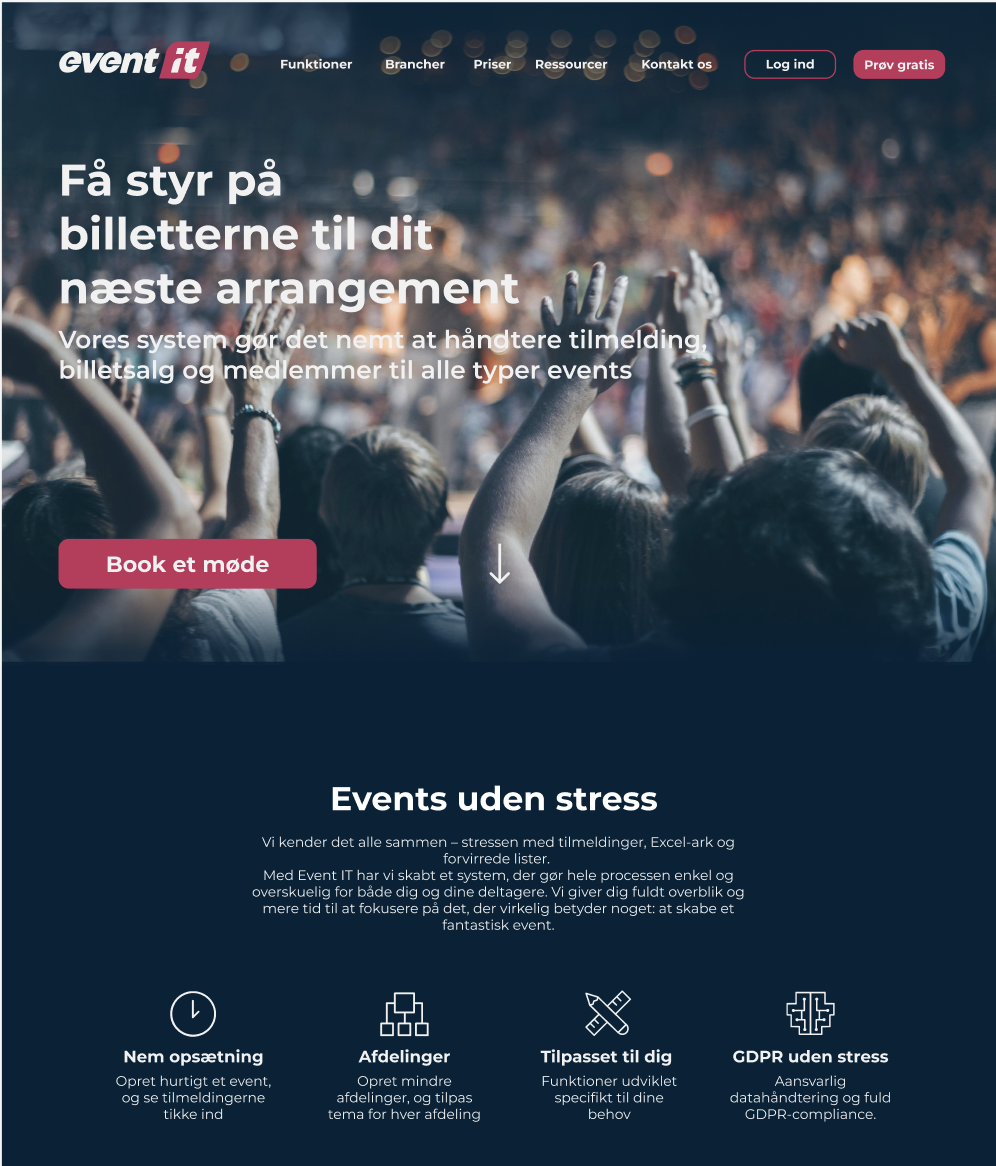 Redesign af Event IT hjemmeside